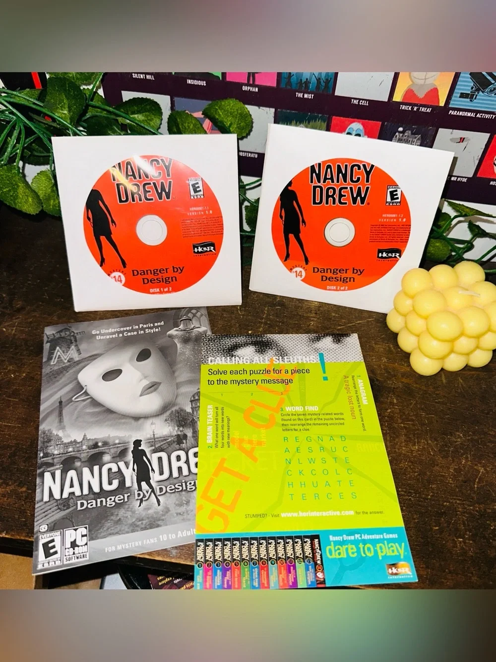 Vintage Nancy Drew Danger By Design 2000’s PC Computer Game